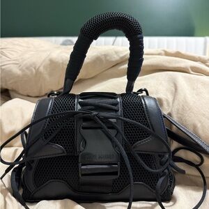 Steve Madden Black Mesh Mini Bag